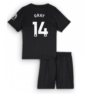Tottenham Hotspur Archie Gray #14 Udebanetrøje Børn 2025-26 Kortærmet (+ Korte bukser)